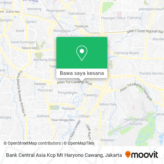 Peta Bank Central Asia Kcp Mt Haryono Cawang