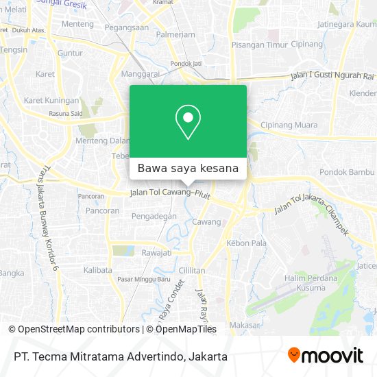 Peta PT. Tecma Mitratama Advertindo
