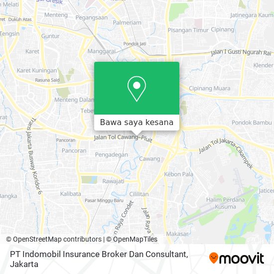 Peta PT Indomobil Insurance Broker Dan Consultant