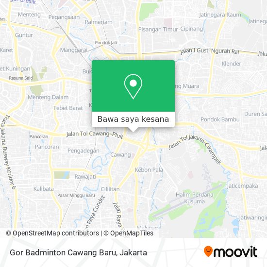 Peta Gor Badminton Cawang Baru