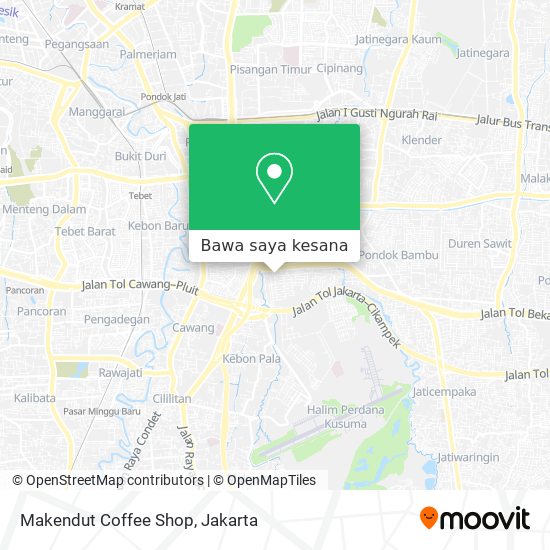 Peta Makendut Coffee Shop