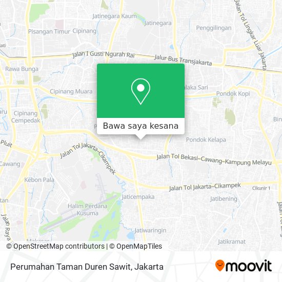 Peta Perumahan Taman Duren Sawit
