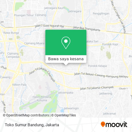 Peta Toko Sumur Bandung