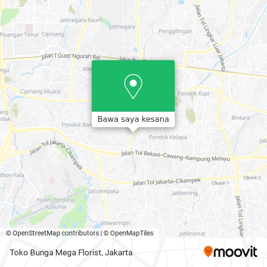 Peta Toko Bunga Mega Florist