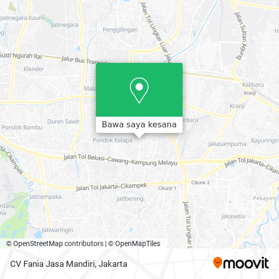 Peta CV Fania Jasa Mandiri