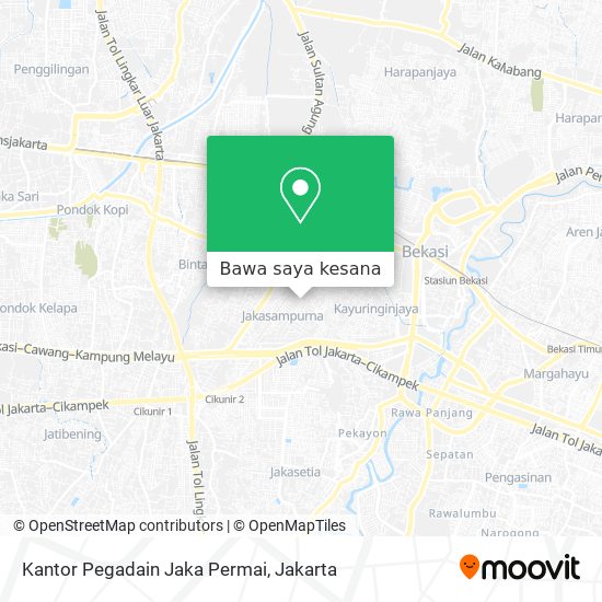 Peta Kantor Pegadain Jaka Permai
