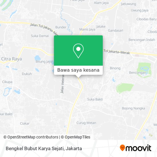 Peta Bengkel Bubut Karya Sejati