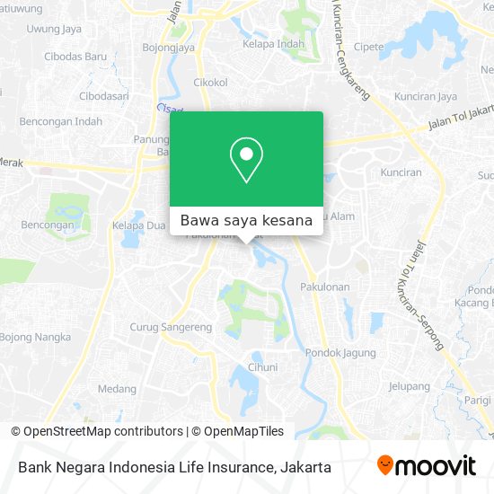 Peta Bank Negara Indonesia Life Insurance