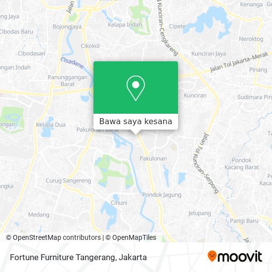 Peta Fortune Furniture Tangerang