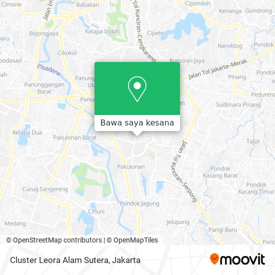 Peta Cluster Leora Alam Sutera