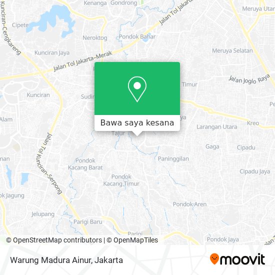 Peta Warung Madura Ainur