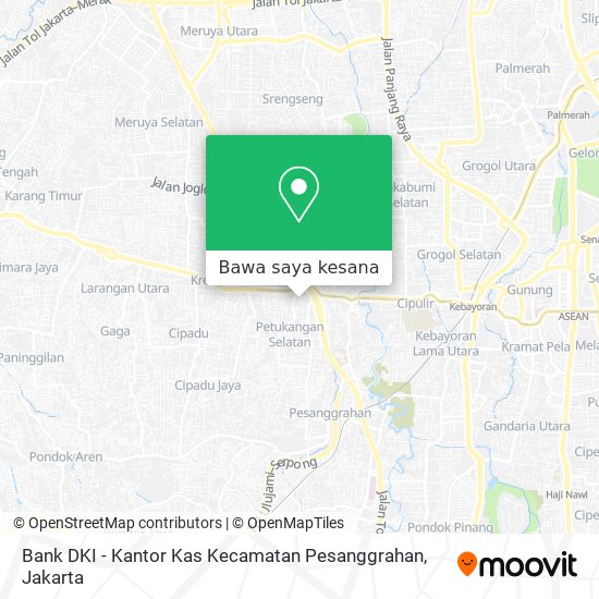 Peta Bank DKI - Kantor Kas Kecamatan Pesanggrahan