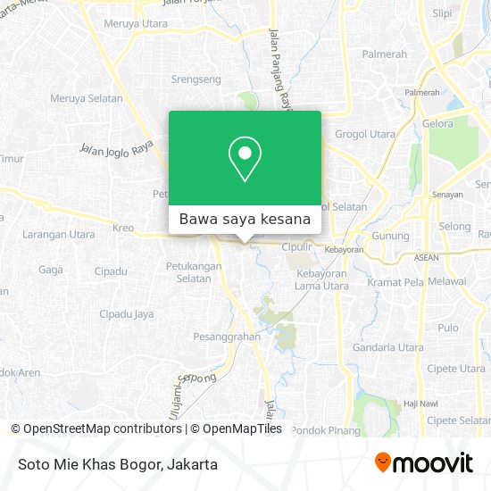 Peta Soto Mie Khas Bogor