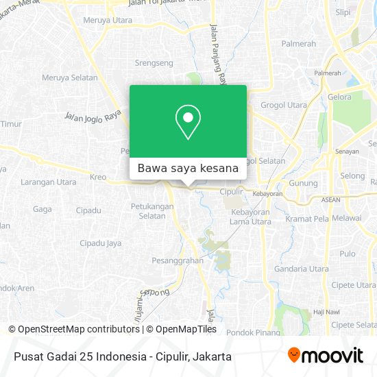 Peta Pusat Gadai 25 Indonesia - Cipulir