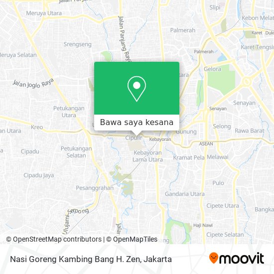 Peta Nasi Goreng Kambing Bang H. Zen