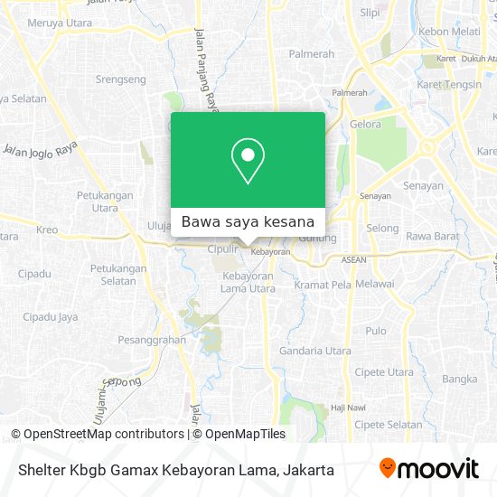 Peta Shelter Kbgb Gamax Kebayoran Lama