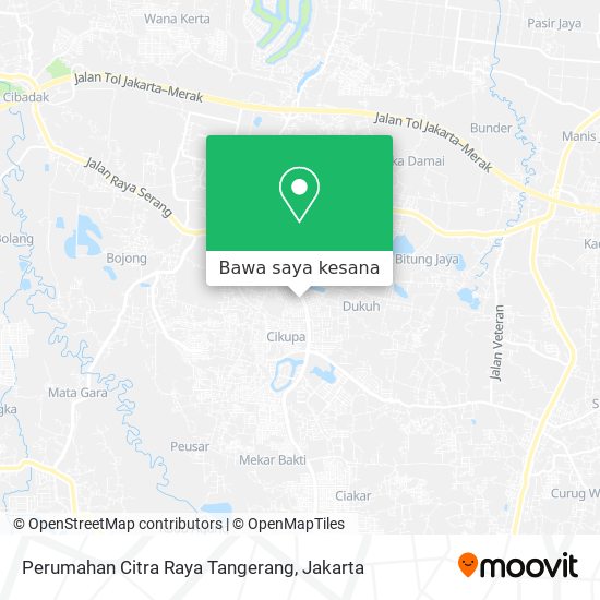 Peta Perumahan Citra Raya Tangerang