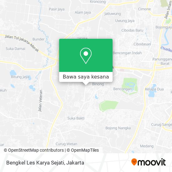Peta Bengkel Les Karya Sejati