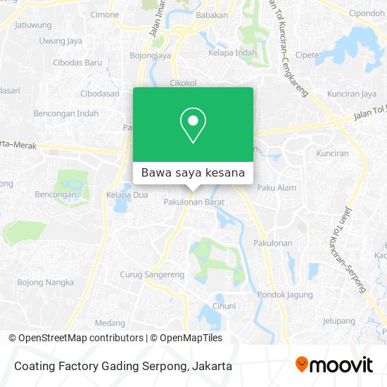 Peta Coating Factory Gading Serpong