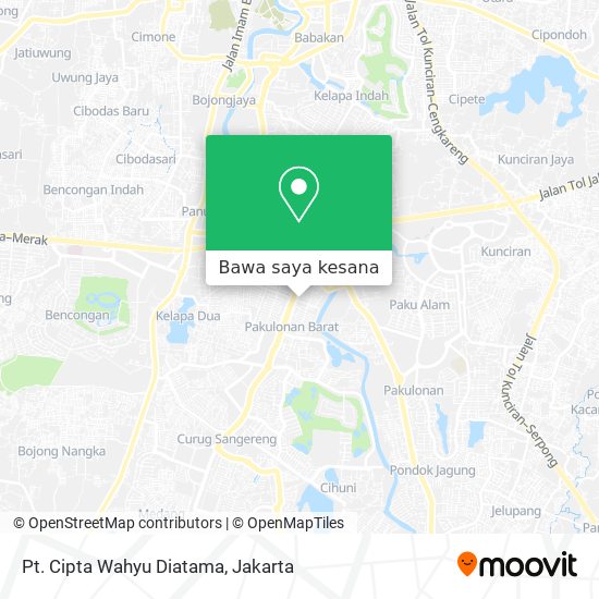 Peta Pt. Cipta Wahyu Diatama