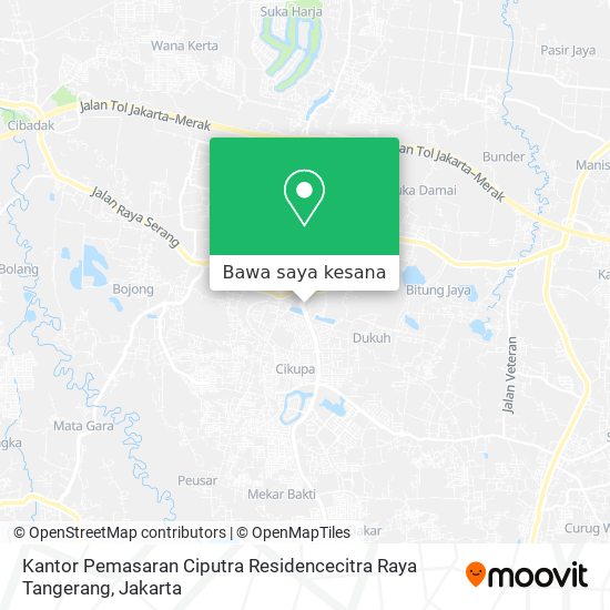 Peta Kantor Pemasaran Ciputra Residencecitra Raya Tangerang