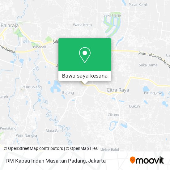 Peta RM Kapau Indah Masakan Padang