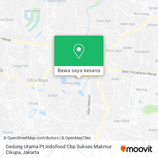 Peta Gedung Utama Pt Indofood Cbp Sukses Makmur Cikupa