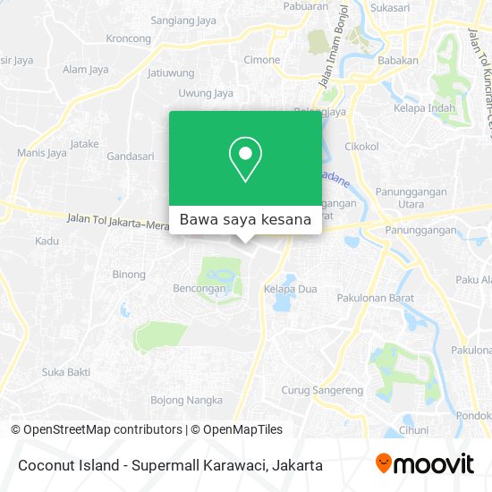 Peta Coconut Island - Supermall Karawaci