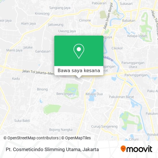 Peta Pt. Cosmeticindo Slimming Utama