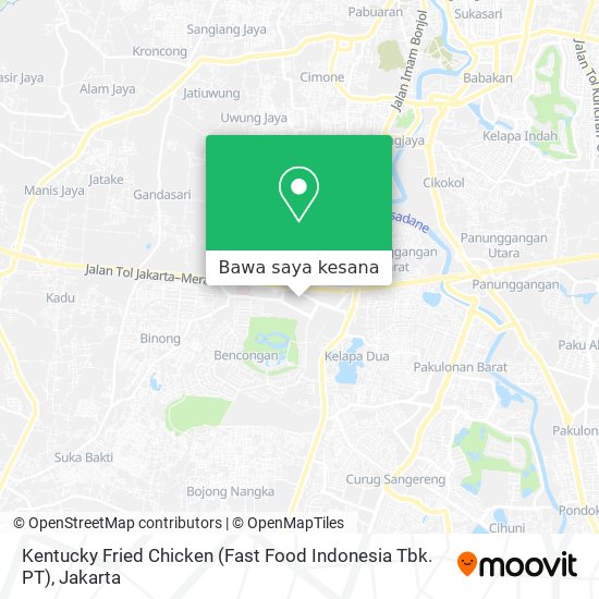 Peta Kentucky Fried Chicken (Fast Food Indonesia Tbk. PT)
