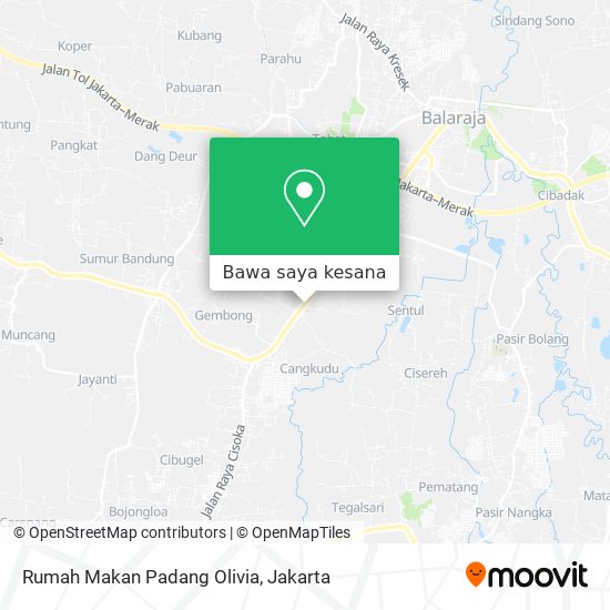 Peta Rumah Makan Padang Olivia