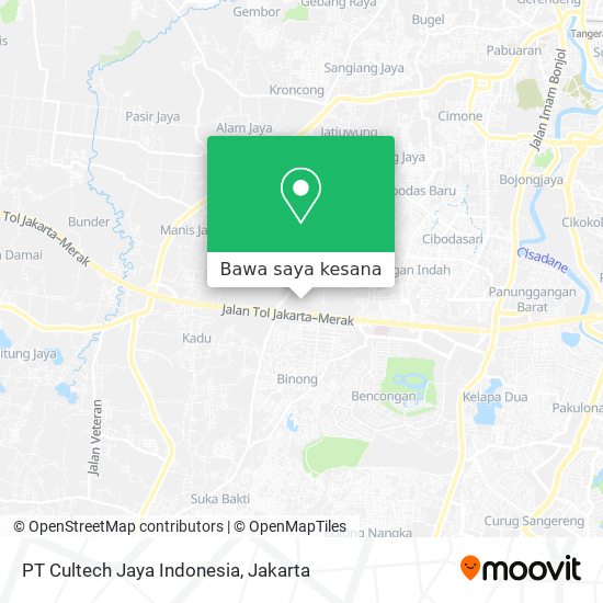 Peta PT Cultech Jaya Indonesia