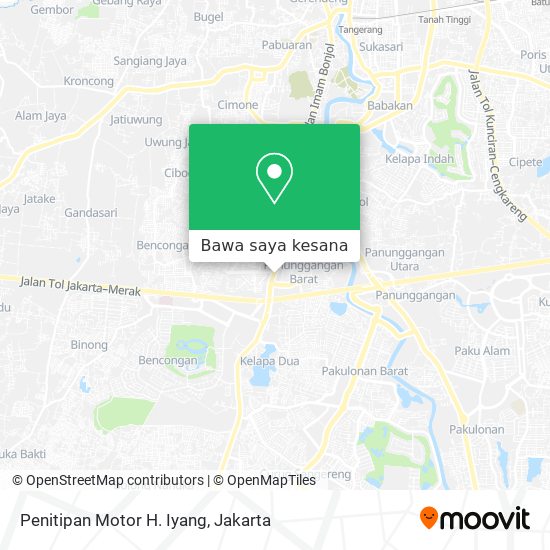 Peta Penitipan Motor H. Iyang