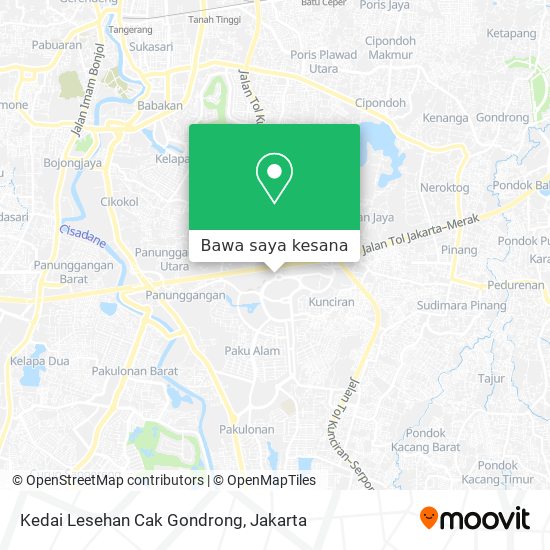 Peta Kedai Lesehan Cak Gondrong