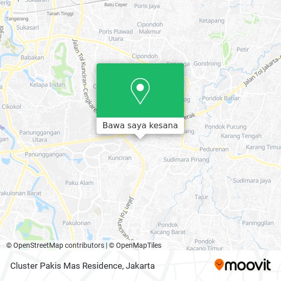 Peta Cluster Pakis Mas Residence