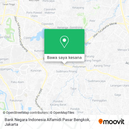 Peta Bank Negara Indonesia Alfamidi Pasar Bengkok