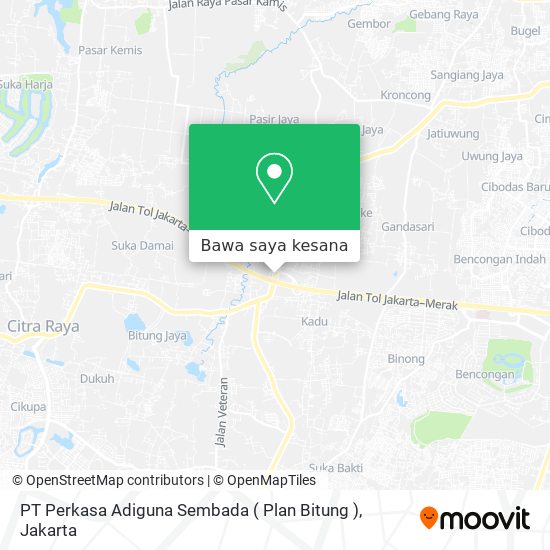 Peta PT Perkasa Adiguna Sembada ( Plan Bitung )