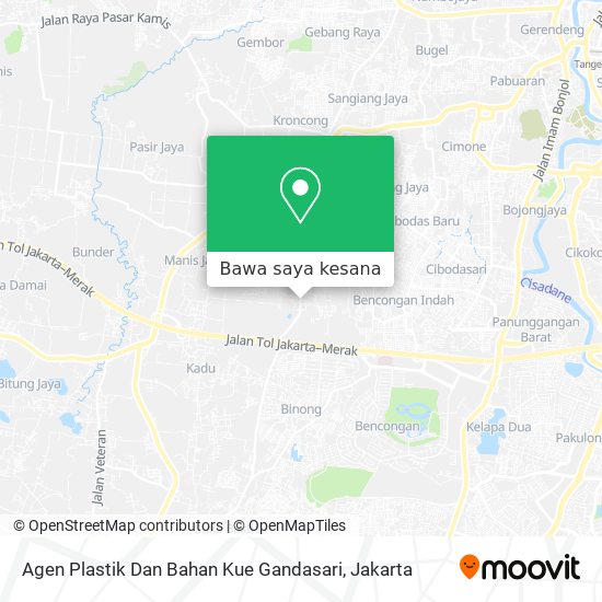 Peta Agen Plastik Dan Bahan Kue Gandasari