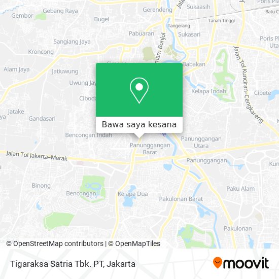 Peta Tigaraksa Satria Tbk. PT