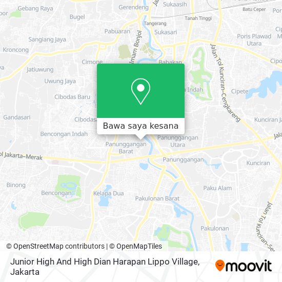 Peta Junior High And High Dian Harapan Lippo Village
