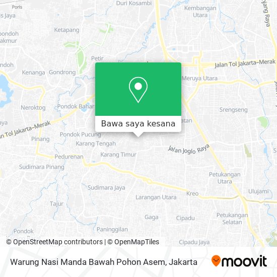 Peta Warung Nasi Manda Bawah Pohon Asem