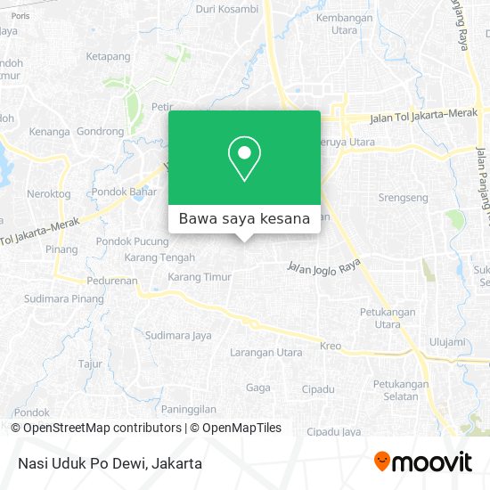 Peta Nasi Uduk Po Dewi