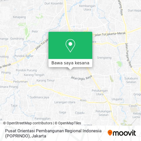 Peta Pusat Orientasi Pembangunan Regional Indonesia (POPRINDO)