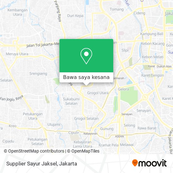 Peta Supplier Sayur Jaksel
