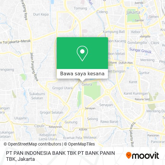 Peta PT PAN INDONESIA BANK TBK PT BANK PANIN TBK