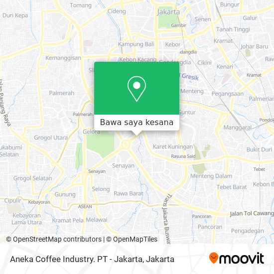 Peta Aneka Coffee Industry. PT - Jakarta