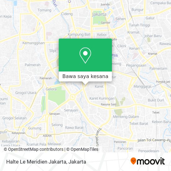 Peta Halte Le Meridien Jakarta