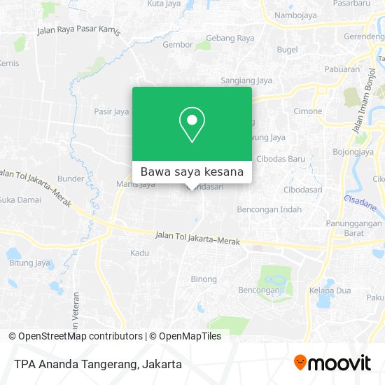Peta TPA Ananda Tangerang