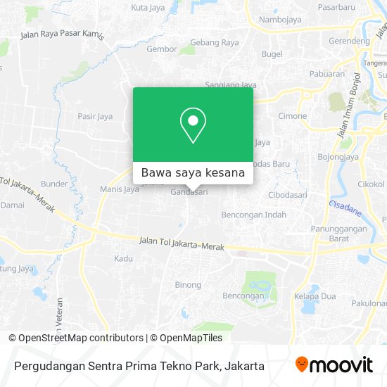 Peta Pergudangan Sentra Prima Tekno Park