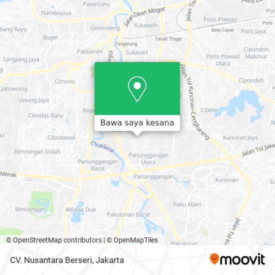 Peta CV. Nusantara Berseri